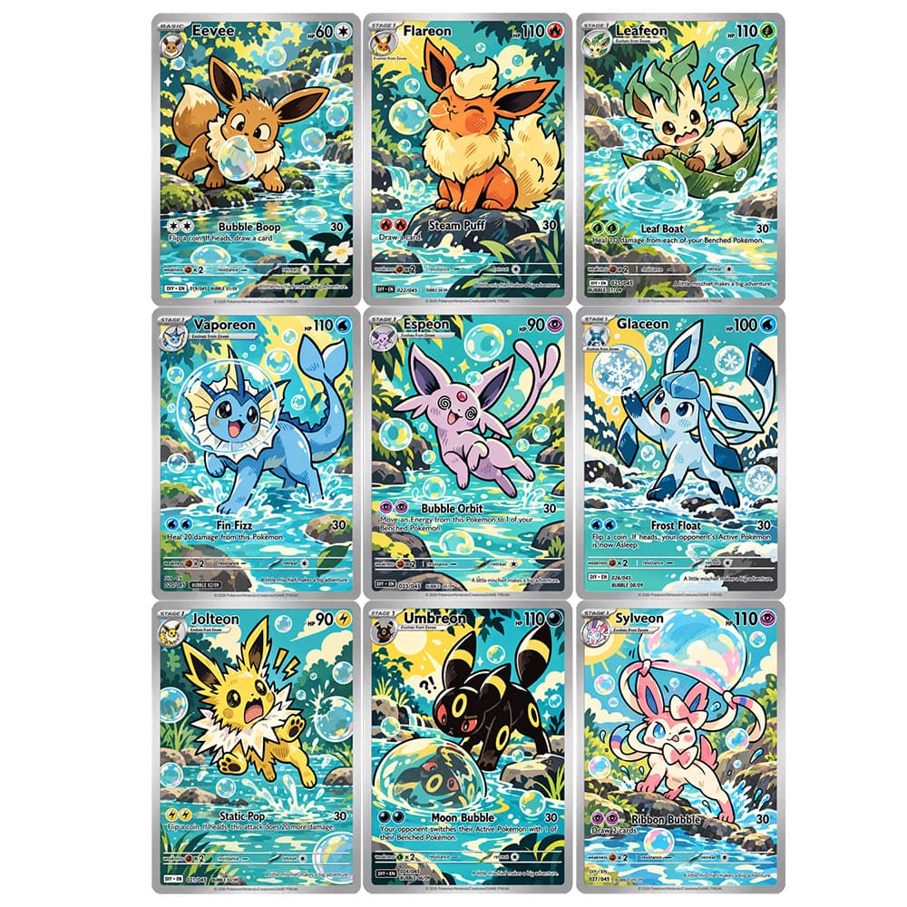 Japanese Fan - 9PCS/Set DIY Collection Card English Play