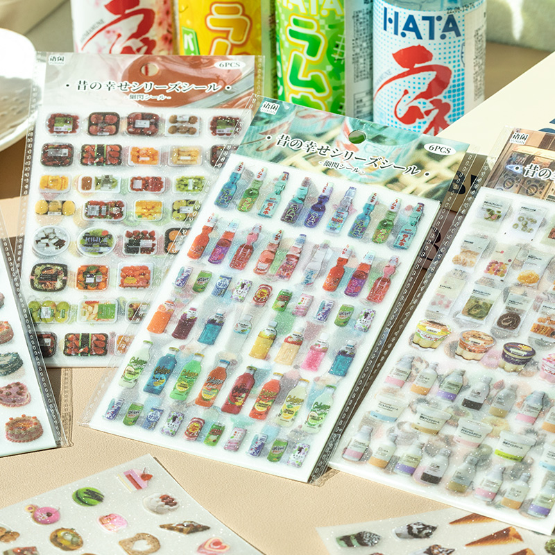 Japanese Snacks - 6 Sheets Cute Cake snacks theme