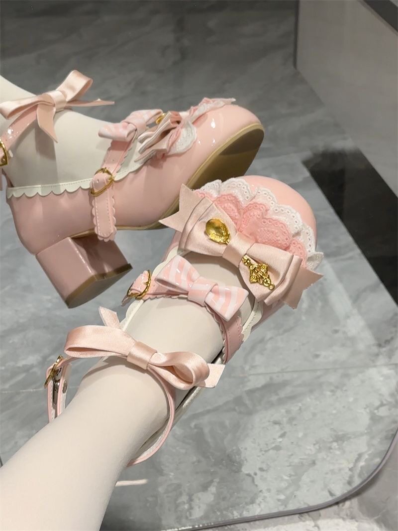 Kawaii Lolita Shoes With Heart - огляд і ціна Japanese Tea