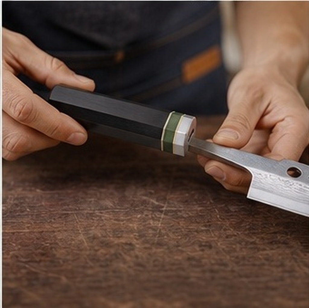 Octagonal Ebony Wood Kitchen K - огляд і ціна Japanese Knife