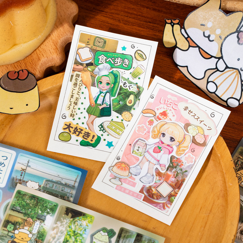 20Pcs Coated Paper Kawaii Food - огляд і ціна Japanese Snacks
