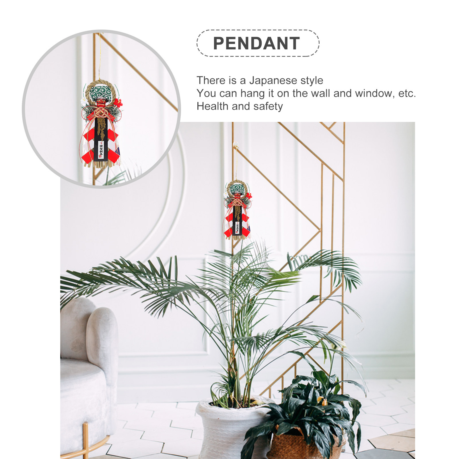 1Pcs Grass Knitted Pendant Han - огляд і ціна Japanese Restaurant Lifestyle